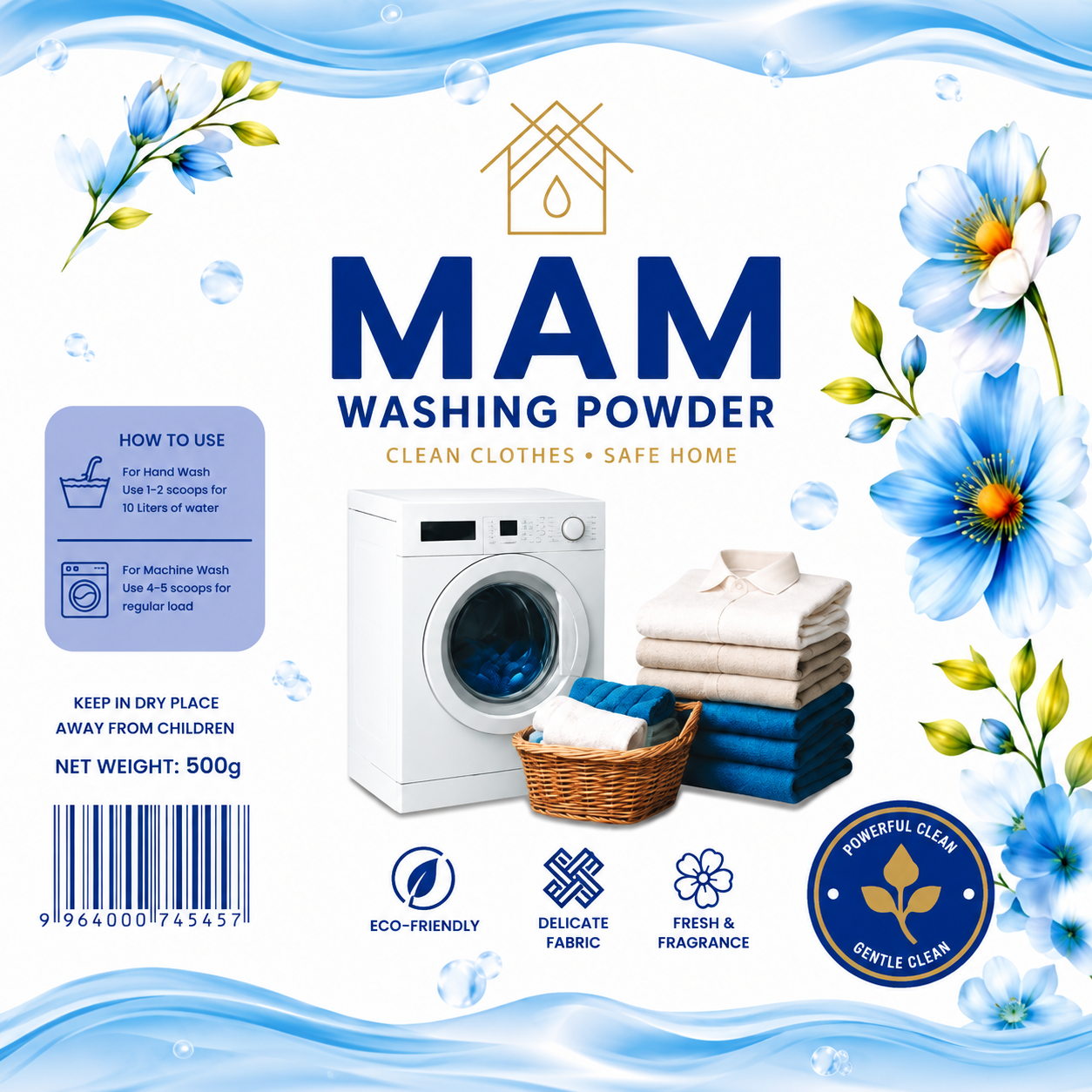 MAM Washing Powder Packaging